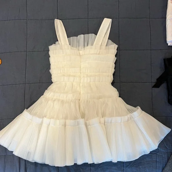 aje jacinto pleated mini dress AJE JACINTO PLEATED MINI DRESS